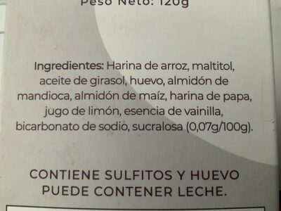 Nina galletitas de vainilla dietéticas