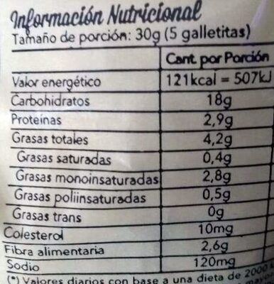 Integralia galletitas integrales de avena y limon