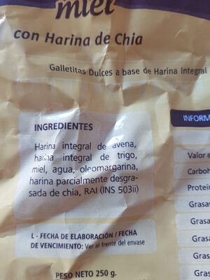 Nutresan aritos de miel y harina de chia