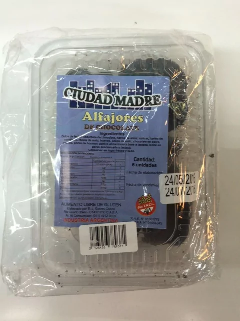 Ciudad madre alfajor de chocolate X6 unidades