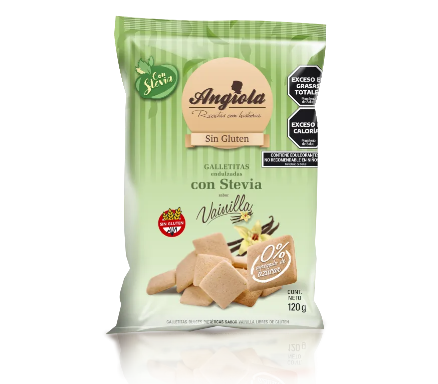 Angiola galletitas con Stevia sabor vainilla