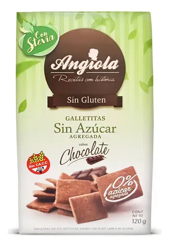 Angiola galletitas con Stevia sabor chocolate