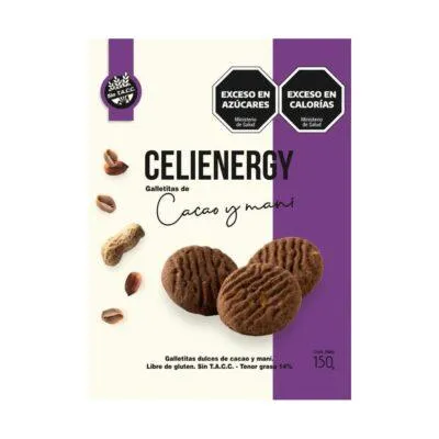 Celienergy galletitas de cacao y maní