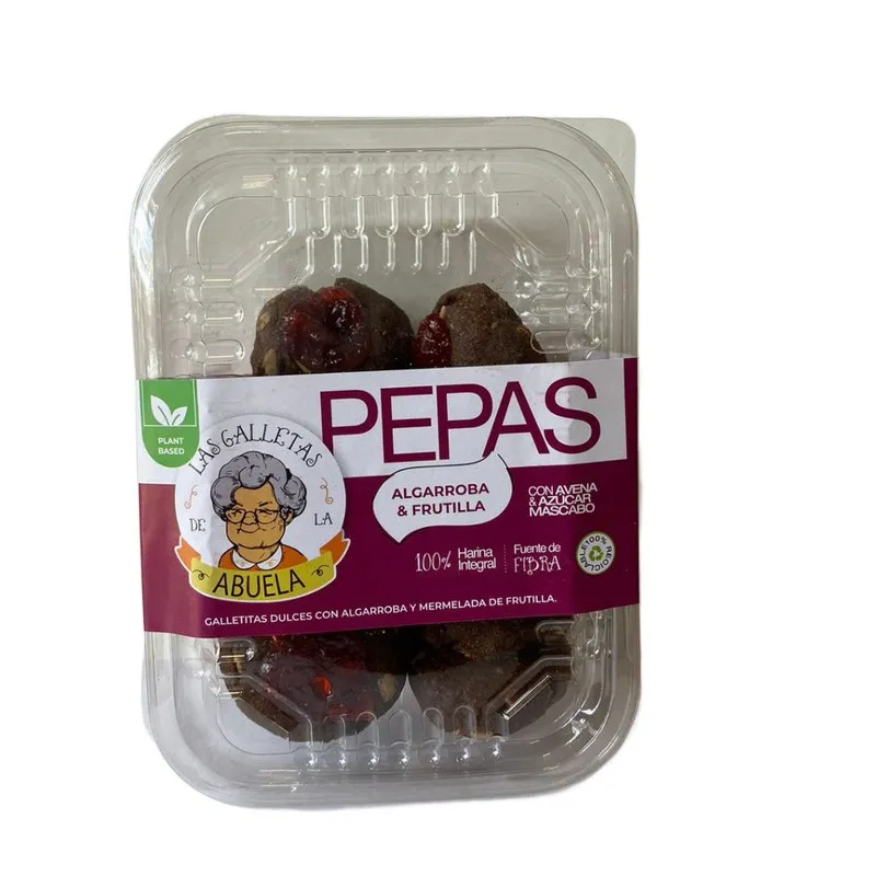 Las galletitas de la abuela pepas algarroba y frutilla