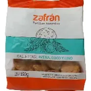 Zafrán galletitas de avena pasas y chia