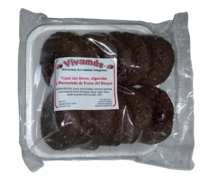 Vivamás pepas de avena algarroba y frutos del bosque