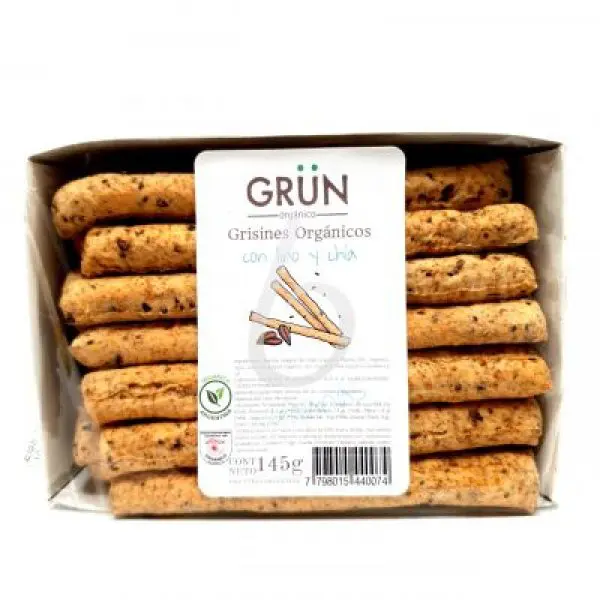 Grun grisines orgánicos chia y lino