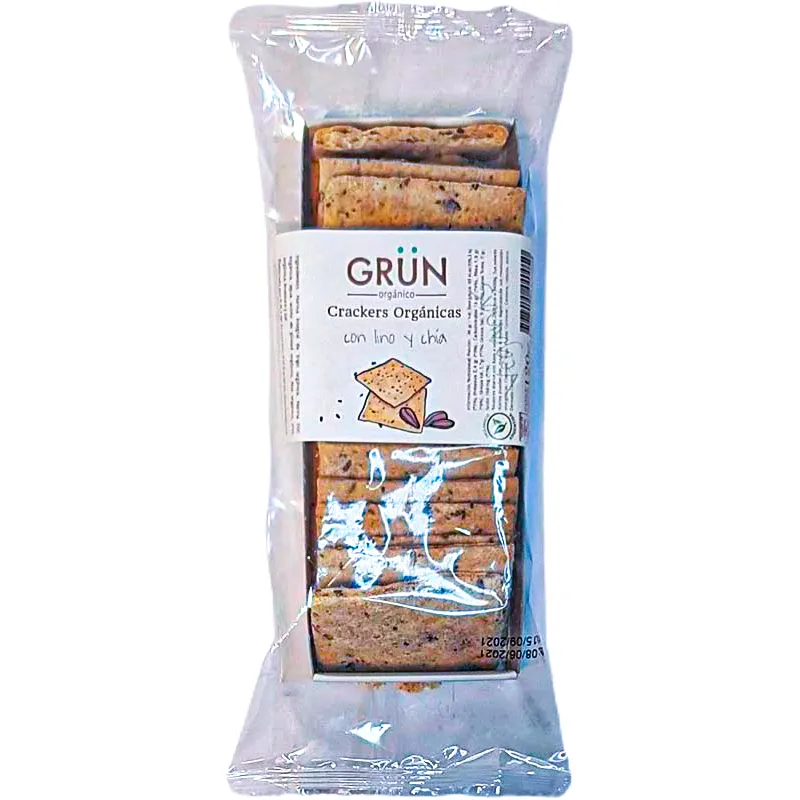 Grun crackers orgánicas lino y chia