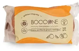 Boccone galletitas integrales de avena, girasol y naranja