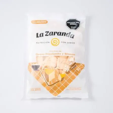La Zaranda crackers de queso reggianito y cebolla