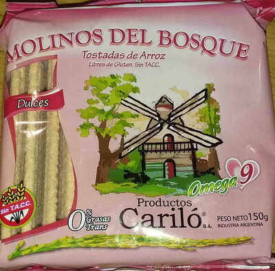 Molinos del Bosque tostadas de arroz dulces sabor vainilla