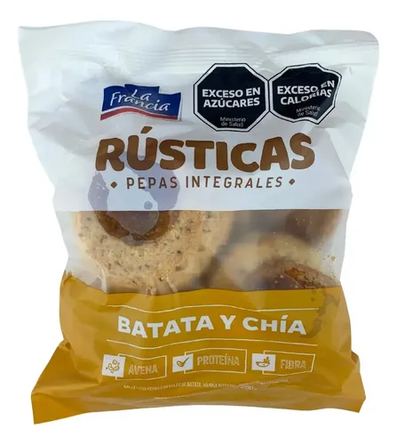 La Francia pepas rústicas integrales de batata y chia