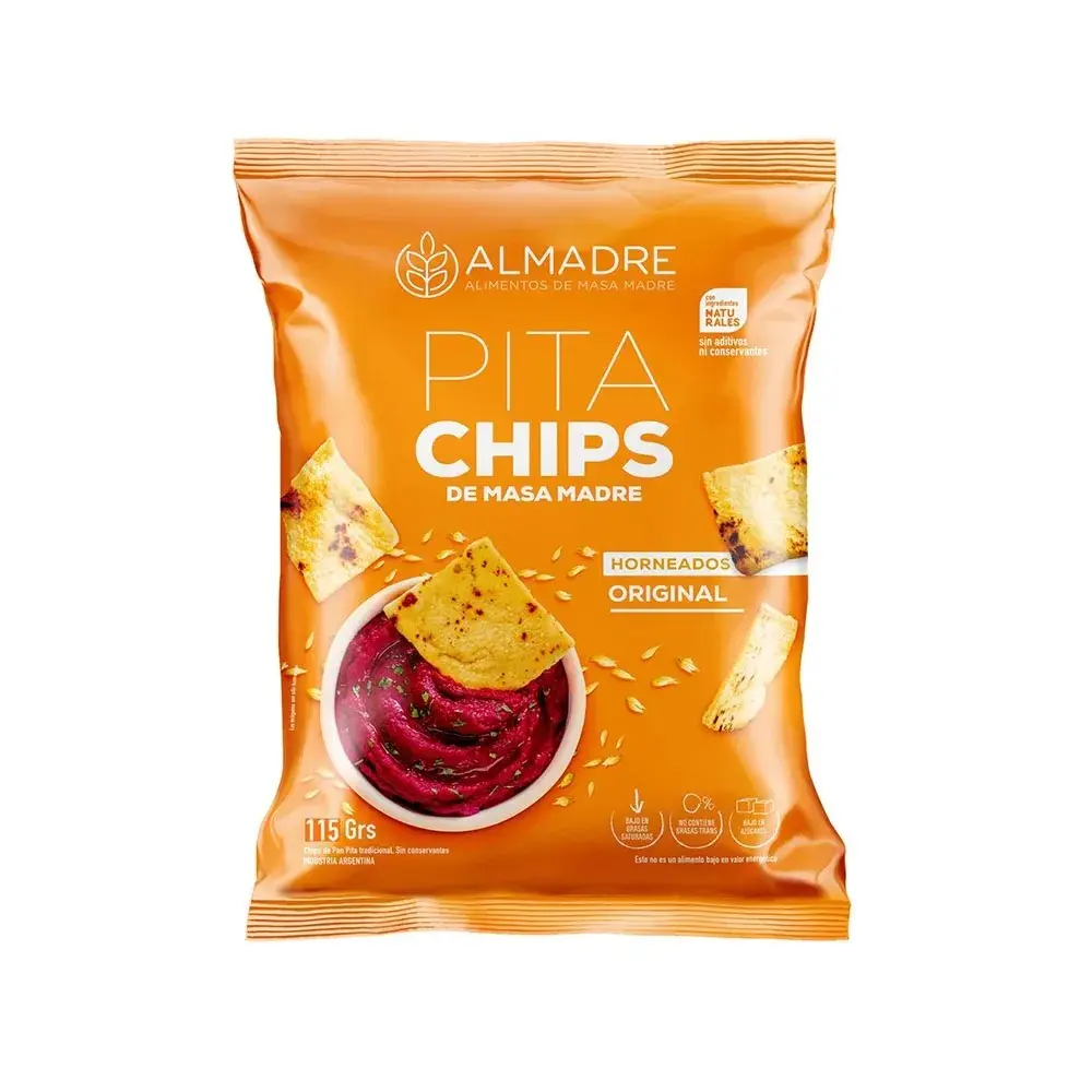 Almadre Pitachips de masa madre sabor original