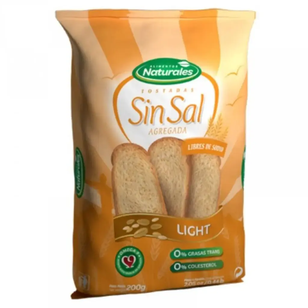 Alimentos Naturales tostadas sin sal agregada