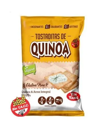 Ying Yang tostaditas de quinoa sin gluten 120g