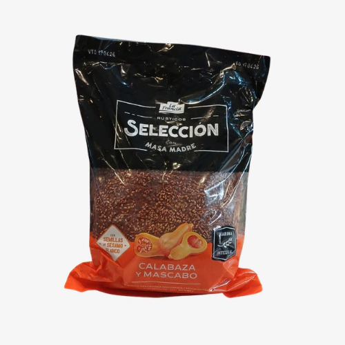 La Francia Seleccion pan rustico con masa madre calabaza y mascabo