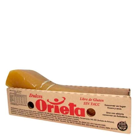 Orieta dulce de batata sin gluten