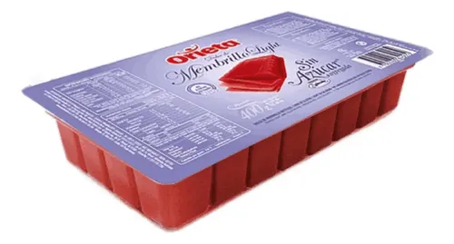 Orieta dulce de membrillo sin azucar libre de gluten