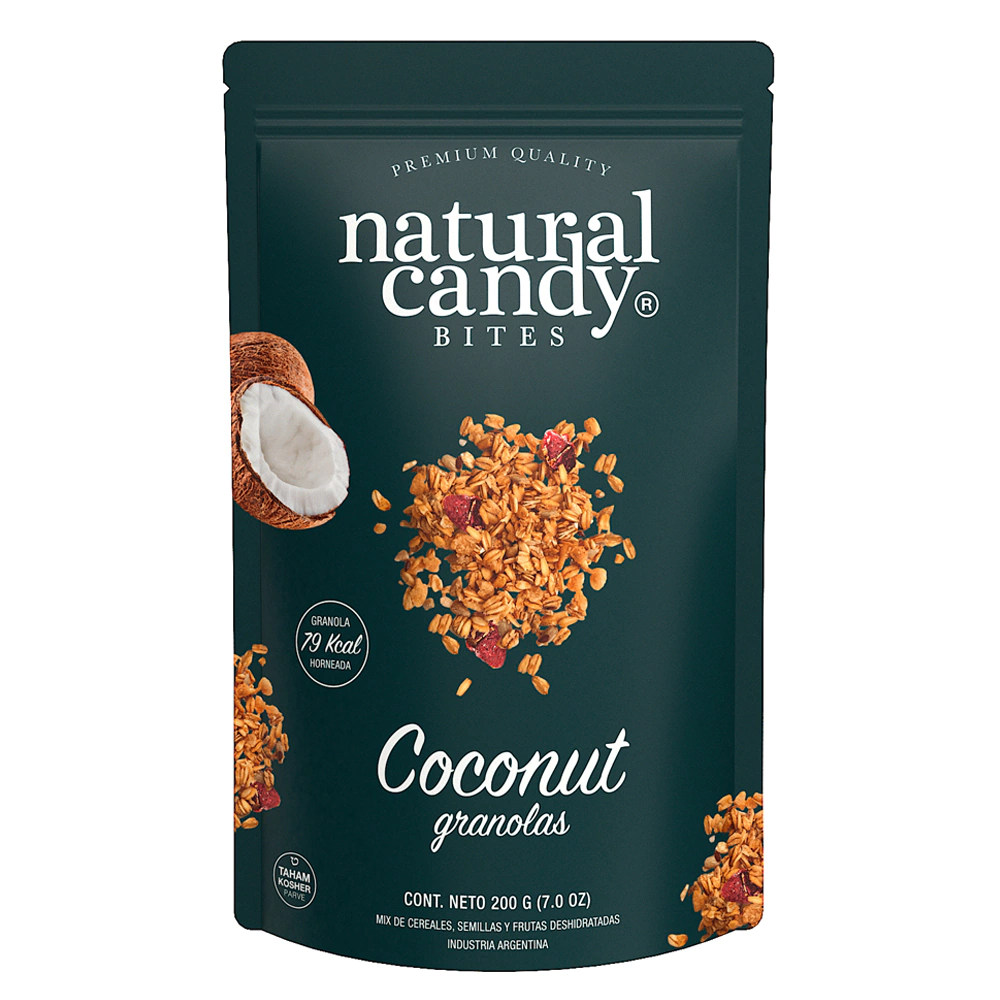 Natural Candy pedacitos de granola coconut