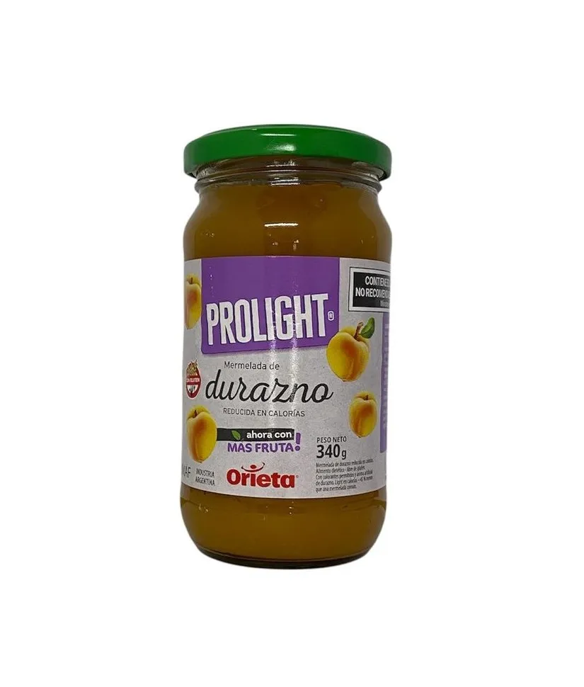 Orieta Prolight mermelada de durazno