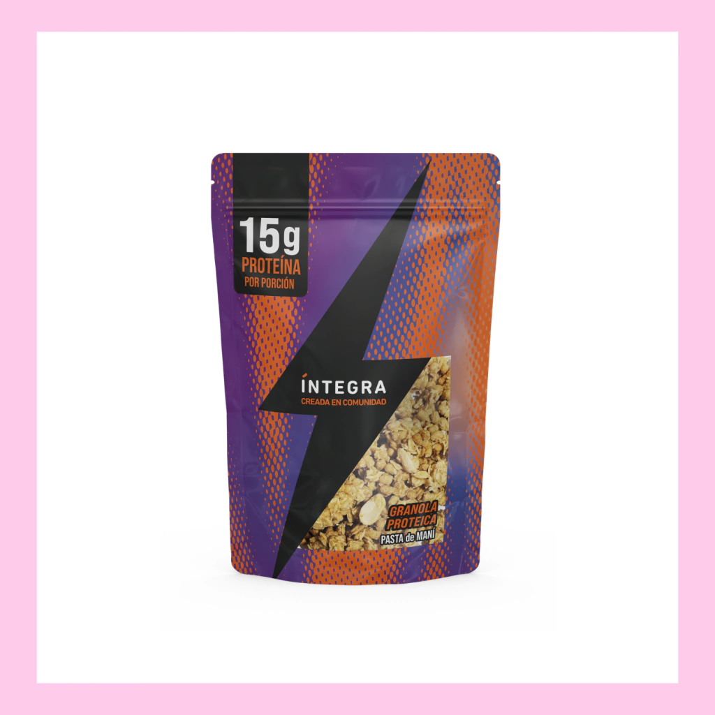 Integra granola proteica con pasta de mani 250g