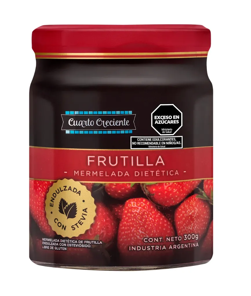 Cuarto Creciente mermelada dietética de frutilla