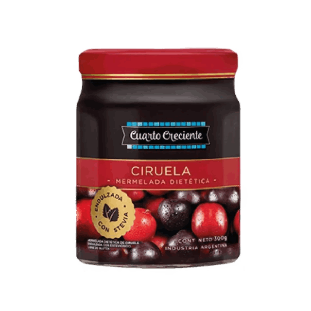 Cuarto Creciente mermelada dietética de ciruela