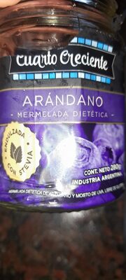 Cuarto Creciente mermelada dietética de arándano 