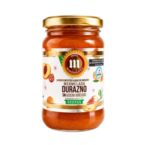 Doña Magdalena mermelada con Stevia de durazno