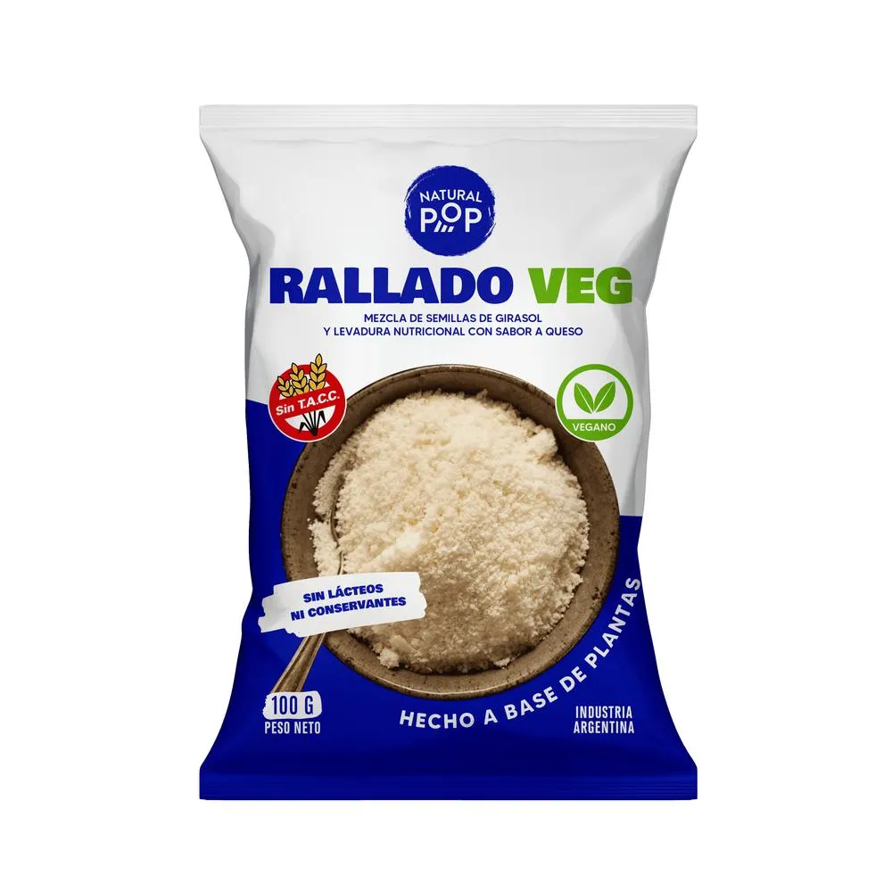 Natural Pop rallado vegano sin tacc