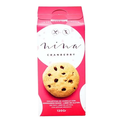 Nina cranberry galletitas de vainilla con arándanos rojos