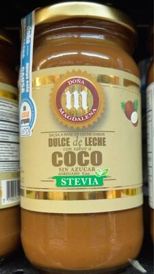 Doña Magdalena dulce de leche con stevia sabor coco 