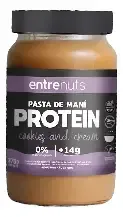 Entrenuts pasta de maní proteica con cookies y crema 370g
