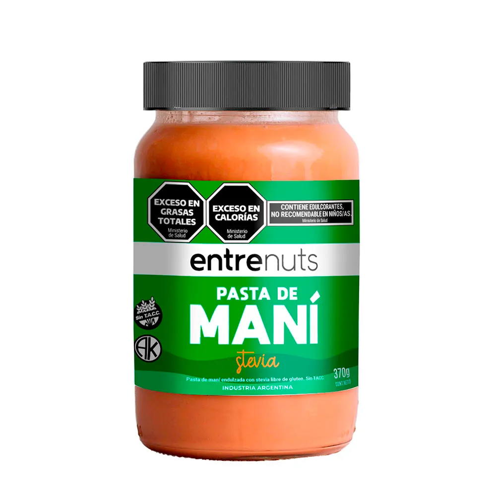 Entrenuts pasta de maní con stevia 370g