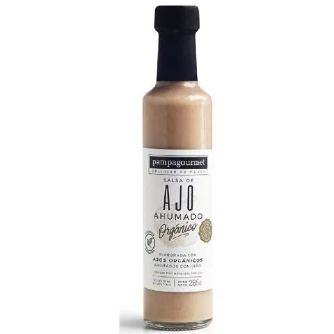 Pampagourmet salsa de ajo ahumando sin tacc