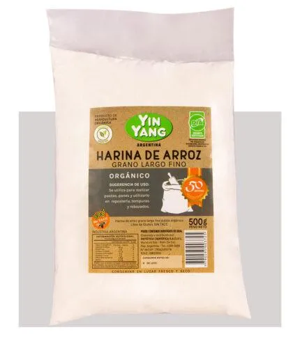 YingYang harina de arroz blanco sin gluten 500g
