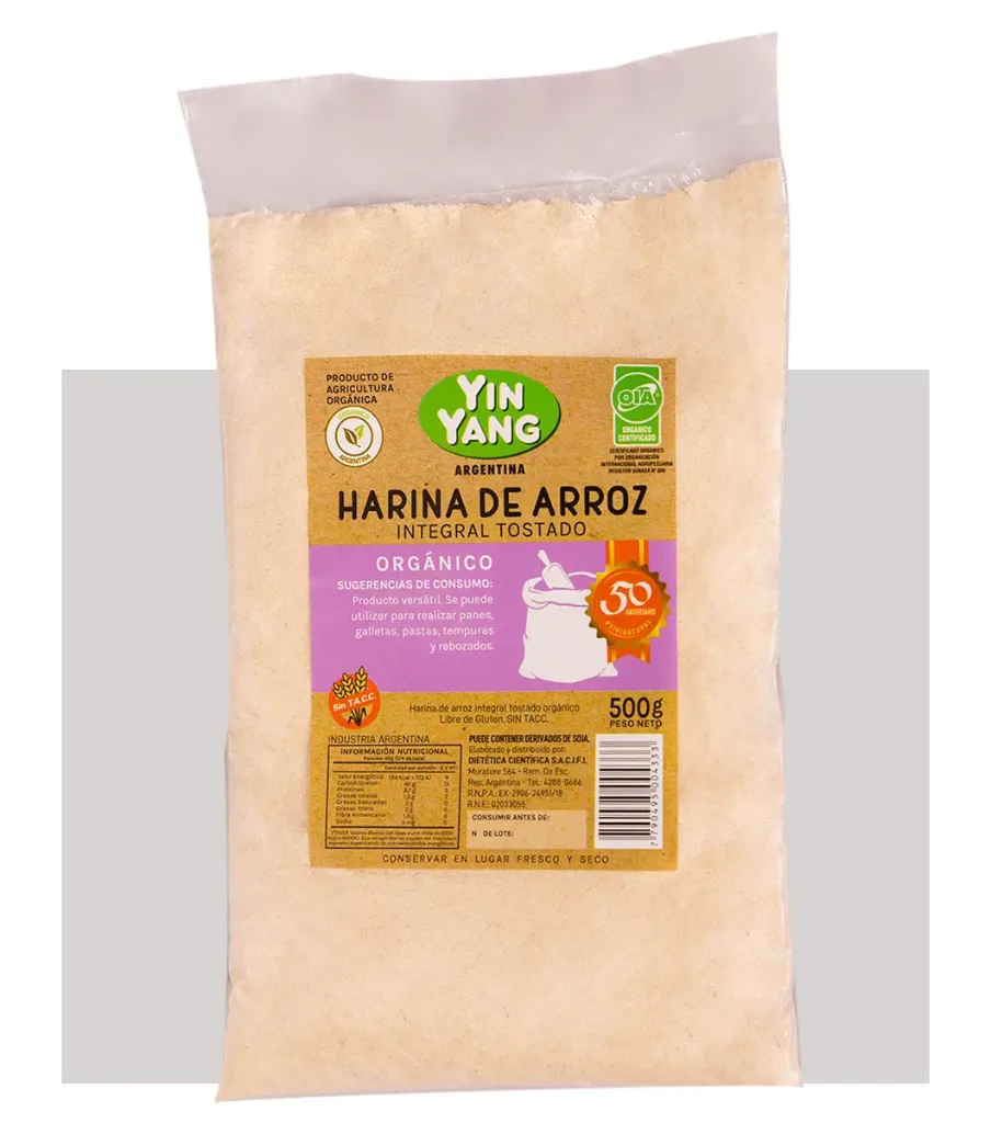 YingYang harina de arroz integral sin gluten 500g