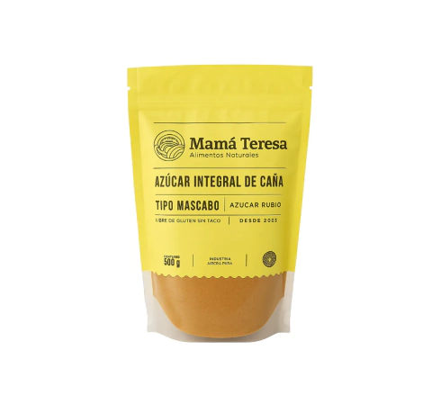 Mamá Teresa azúcar integral de caña tipo mascabo sin gluten 500g