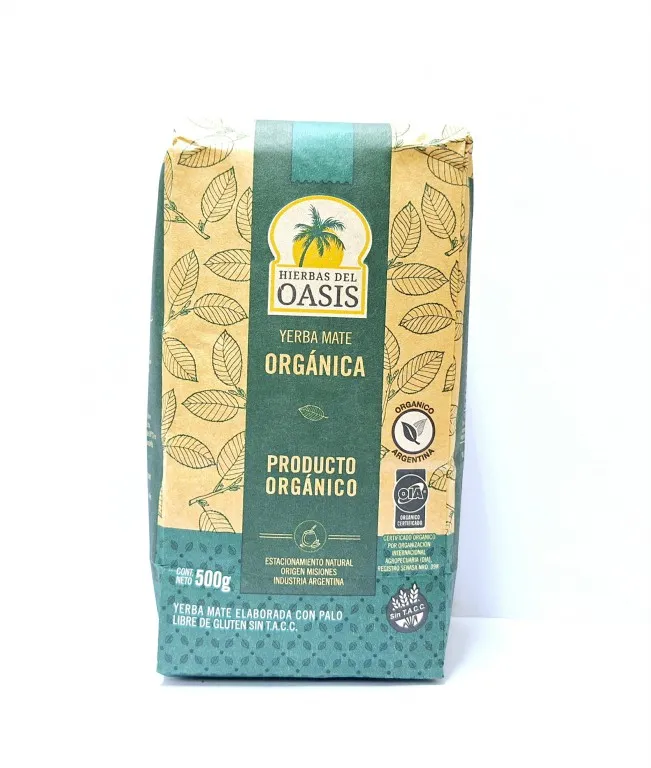 Oasis yerba mate orgánica sin TACC 500g