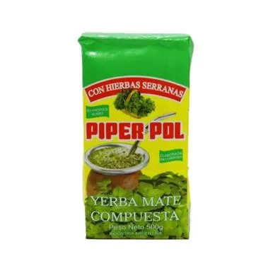 Piper Pol Yerba mate con hierbas serranas 500g