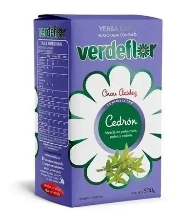 Verde Flor yerba mate con manzanilla sin TACC 500g