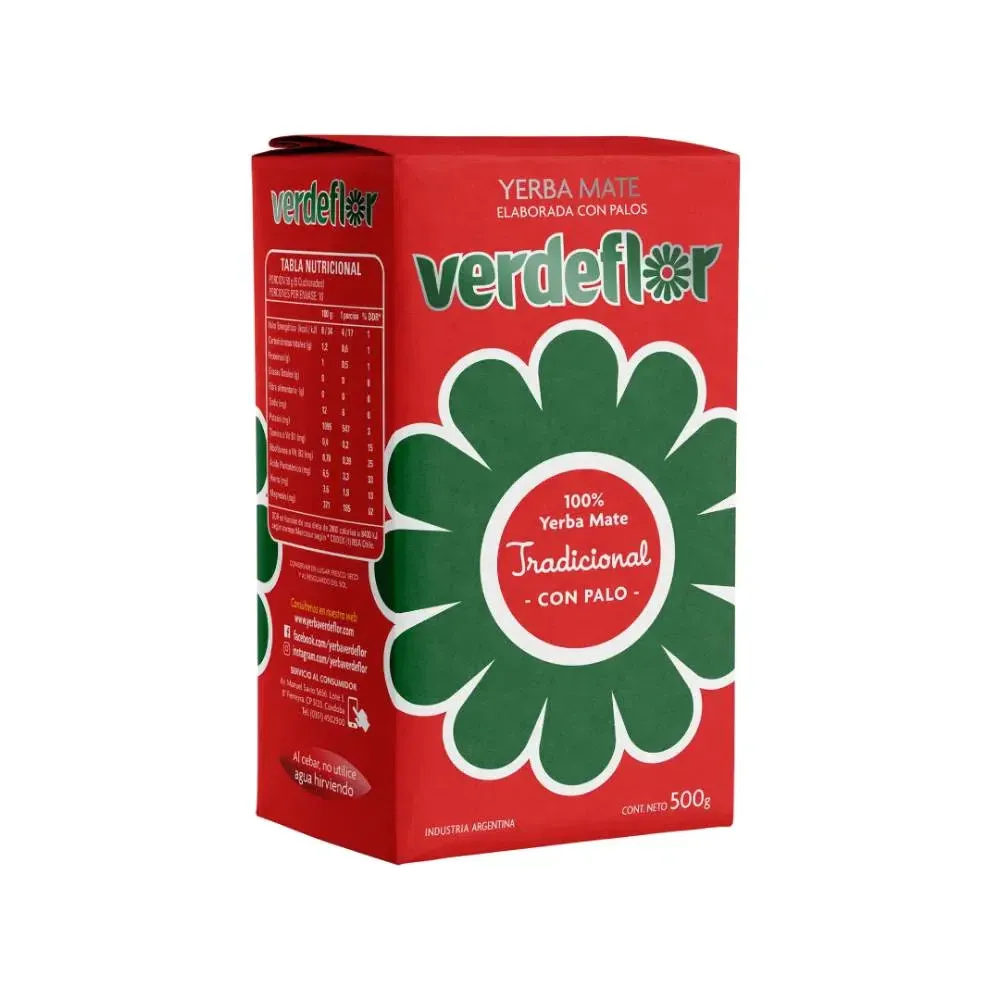 Verde Flor yerba mate tradicional sin TACC 500g