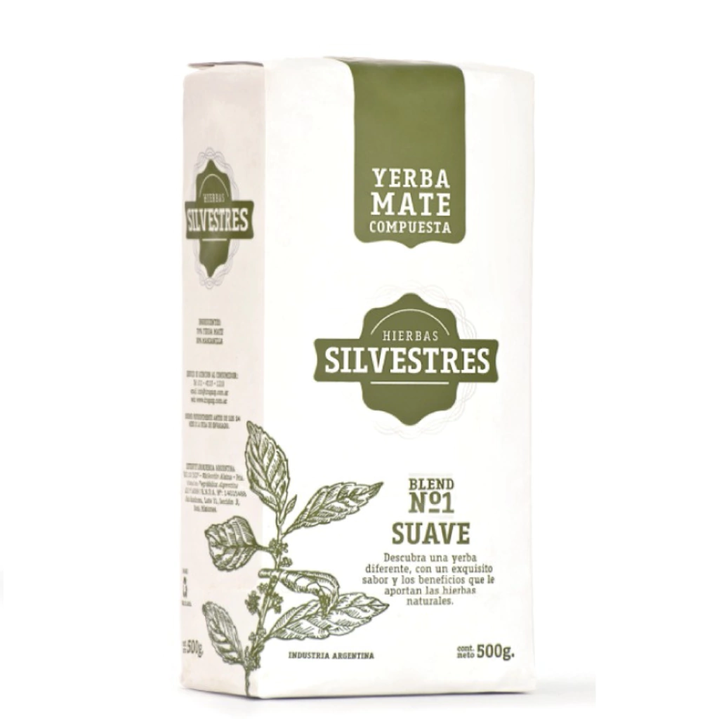 Hierbas Silvestres Yerba Mate suave 500g