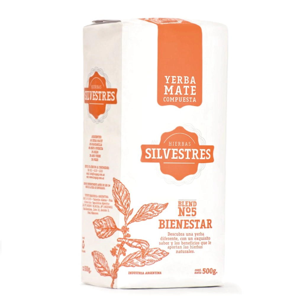 Hierbas Silvestres Yerba Mate bienestar 500g