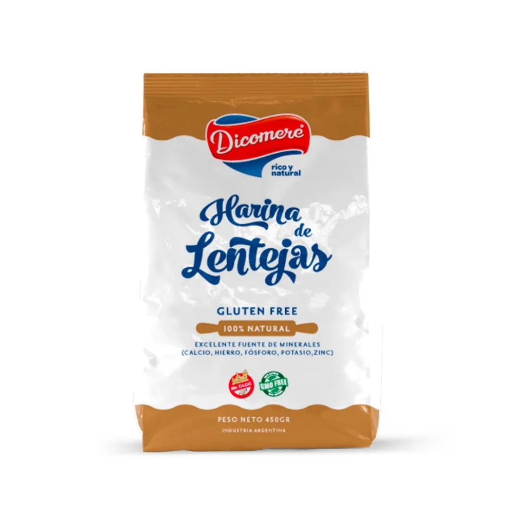 Dicomere Harina de lentejas sin TACC 450g