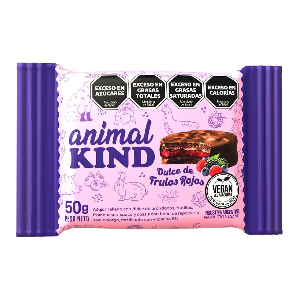Animal Kind Alfajor de frutos rojos vegano