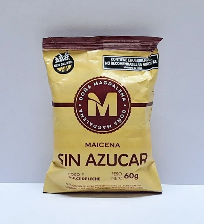 Doña Magdalena alfajor de maicena sin azúcar libre de gluten