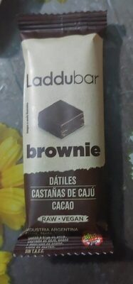 Laddubar barra vegana de brownie sin tacc