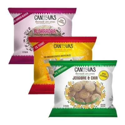 Canvas galletitas veganas de oliva, chía y lino