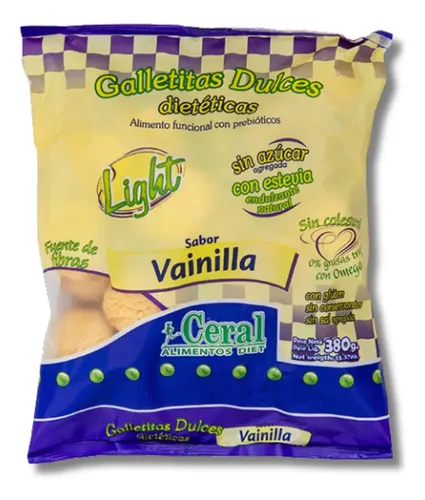 Ceral Galletitas sin azúcar de vainilla x380g
